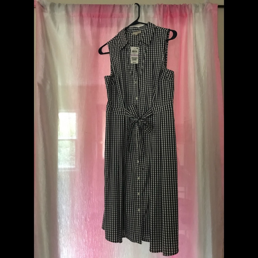 NWT Maison Jules striped shirt dress size 6